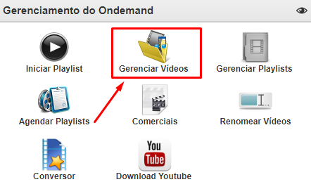 Gerenciar Videos